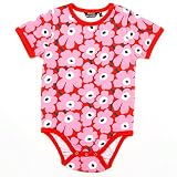 マリメッコ marimekko ロンパース 赤ちゃん ベビー 半袖 半袖ロンパース ウニッコ 花柄 BODY VAUDE UNIKKO SHORT SLEEVES 045643-335 80サイズ(約