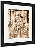 AshleyフレームプリントローマArch of Constantineレリーフ、壁アートホーム装飾、ag5550949 35x30 Black Frame 5550949-AFPP1-BS20