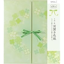 Amazon | ミドリ 色紙 カラー色紙 両開き リボン 桜柄 33146006 | 色紙