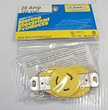 Hubbell Wiring Systems HBL23CM10 Twist-Lock Chem-Marine Single Receptacle 20 Amp 125VAC 2 Pole 3 Wir