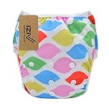 iZiv新生児オーガニック幼児防水/調整/再利用可能/洗える水泳のおむつのフィット赤ちゃん0.5-3歳（カラフル）