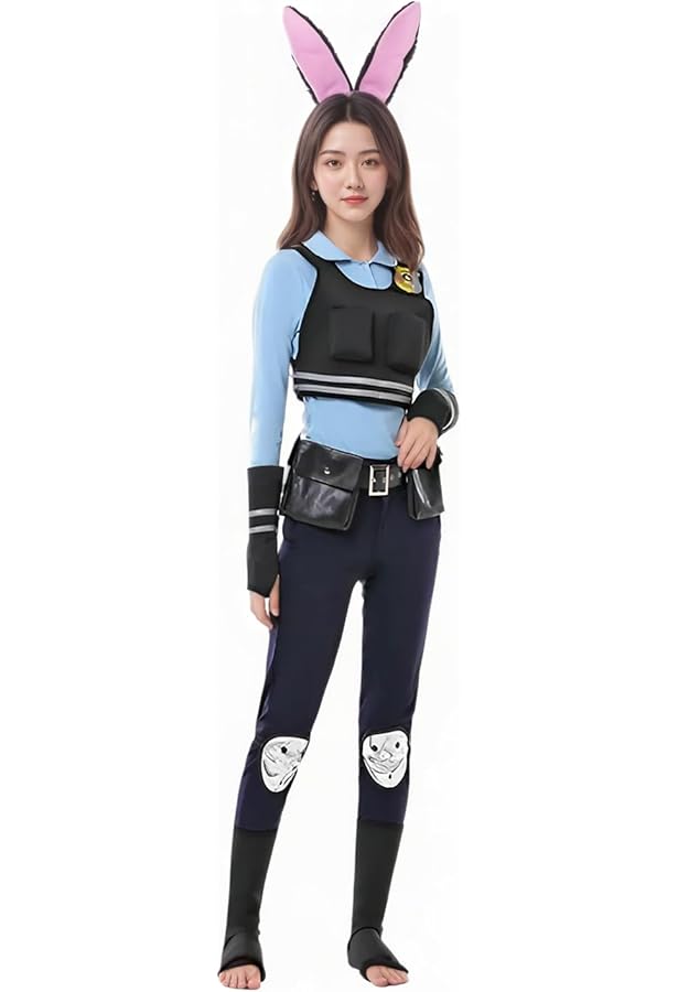 ズートピア ジュディ コスプレ 仮装一色 警察官コスチュームセット 耳付き Amazon.co.jp: [PUZU] ハロウィン 警察官 コスプレ ズートピア