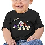 カッコいい 子供 パワーパフ ガールズ 丸首シャツ カジュアル Black Size 24 Months