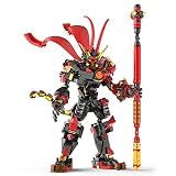 WANZPITS キングオブモンキー ビルディングブロックキット シノワズリー ウォリアー ロボット アクションフィギュア バトルメカモデル ブロックセット 対象年齢15歳以上 (1312ピース)