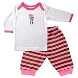 長袖Slip Onシャツ&パンツセット カラー: ピンク