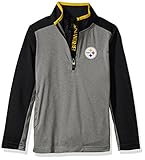 ピッツバーグスティーラーズYouth NFL「マトリックス」1 / 4 Zipプルオーバースウェットシャツ グレイ