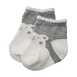 赤ちゃんの城 ソックス 杢ベア 9～11cm グレー