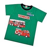 半袖Tシャツ トミカ TOMICA パトカー 消防車 ブルトーザー ミキサー車 子供用 キッズ ベビー fo-ht05 100 H柄