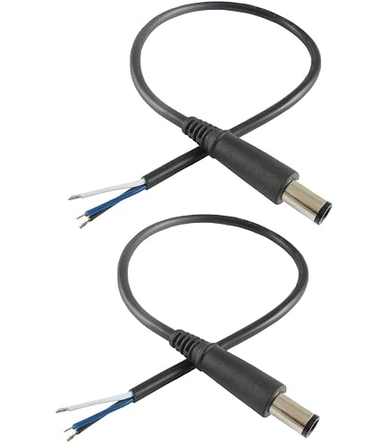 Amazon.co.jp: Iwlikey 7.4mm x 7.4mm 直角 90度電源アダプター