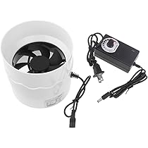 Amazon | 可変速排気ファン静音ダクト抽出器エアブースター