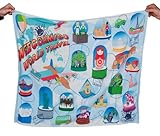 リトルリネン Weego amigo 外出先でも家の中で活躍するオシャレな多目的ブランケット アドベンチャーブランケット 120cm×75cm World Travel ポリエステル100% WGAW