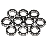 Sndy 10ピース 6903-2RS ベアリング17x30x7mm ボールベアリングブラックボールベアリング
