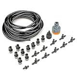 amzmonnsuta 5Mクール保湿スプレーノズルセットセット庭灌漑システム