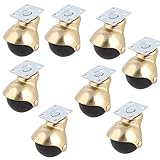 uxcell カスター　椅子スイベル　プレートマウント　ボールカスター　ホイール　8個入