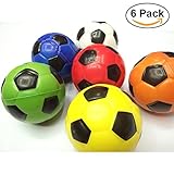 サッカースポーツストレスボールBulkパックof 6 for kids and toddlers、Relaxable Stress Relief Soocer Squeezeボールキッズ、子供、男の子