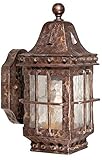 Vaxcel ED-OWD050CI Edinburgh 5-Inch Outdoor Wall Light, Colonial Iron [並行輸入品]