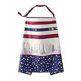 Marshel マタニティ 授乳ケープ 綿 コットン 星柄