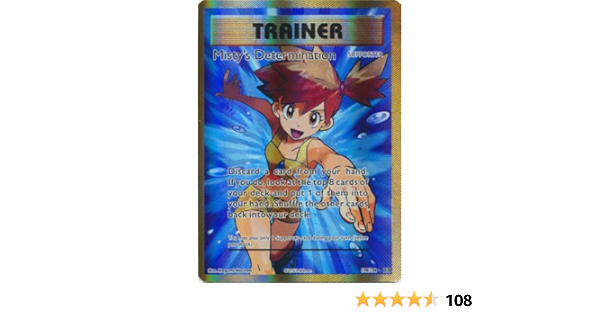 Amazon Co Jp Pokemon Misty39 S Determination 108 108 Xy Evolutions Holo おもちゃ