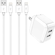 Amazon | iphone 充電器 24w 折り畳み式 2ポート usb コンセント 1m