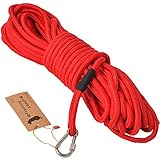 SRT ロングリード 30m レッド 丸ロープ 【4色展開】 軽量 水に浮く 絡まりにくい 中型犬 大型犬 伸縮性 トレーニングリード しつけ 長いリード long leash