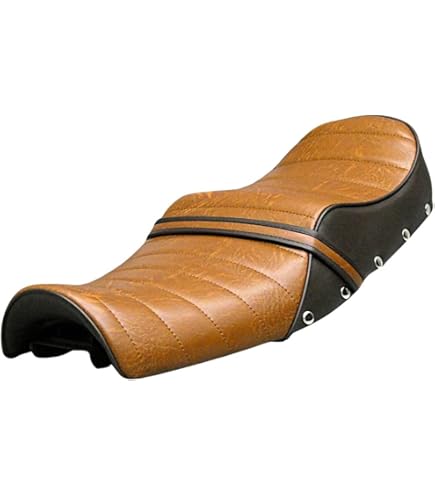 Amazon | XSR125 鋲打ち 黒皮 タックロールシート/ブラック RE46J