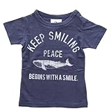 jeans-b. 2nd peace Tシャツ (ネイビー) 90cm