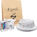 AEGOOL ledテープ RGB 防水 DC12V 音に反応 Alexa Echo Google Home対応 WIFIでスマホアプリ操作 24キーリモコン操作 多色選択可能 10m アプリ日本語適