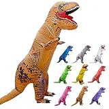 [Leafdeer]大人用 ティラノサウルス インフレータブルスーツ T-REX コスプレ服 (ホワイト)