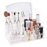 Choice Funアクリルメイクアップのブラシ、ネイルポリッシュ、ミラー、ラティスリップスティックwith 8 standard-size クリア NSF-1029M
