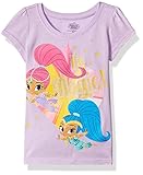 Shimmer and Shine Little Girls' Toddler Short Sleeve T-Shirt Lilac 5T [並行輸入品]