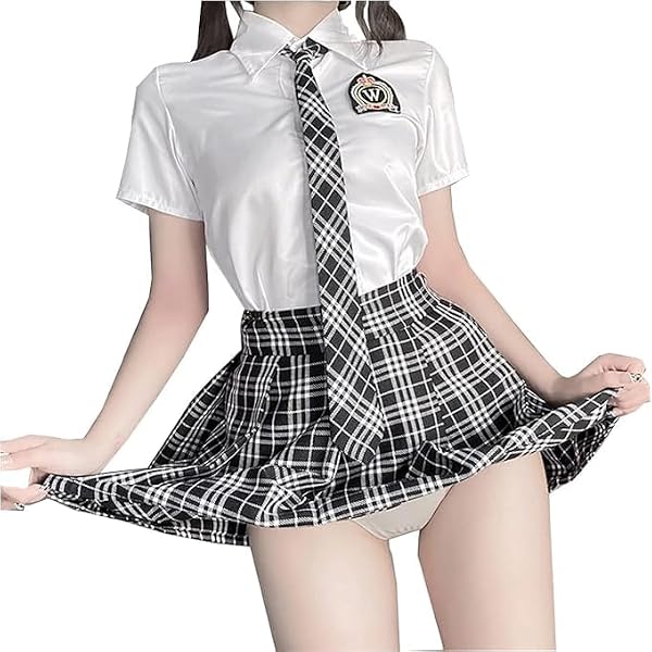 Amazon.co.jp: [harukita] コスプレ セクシー制服 (4点セット) (ギャル