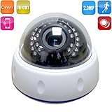 ENSTER 2.0MP Plastic Dome POE Camera Varifocal Lens 30pieces IR LED Mobile Phone View 1/2.8" SONY CM