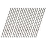 uxcell　ツイストドリルビット　ドリル刃　ストレートシャンク　1.2mm　20本