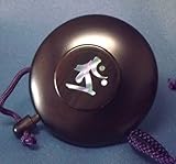塗香入れ　黒檀材 50mm 本尊種字（梵字）螺鈿彫刻(タラーク）