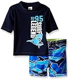 Osh Kosh Baby Boys ' Surf凡例ショートスリーブラッシュガードセット カラー: ブルー