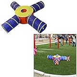 Dazzling Toys 4-Way Pop-up Tunnel Set Toy Tent Kids Play Tube, 4 Feet Tunnel [並行輸入品]