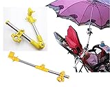 エイダブリューネット(AW-Net)　　ベビーカー用傘スタンド　ロング・関節タイプ　黄