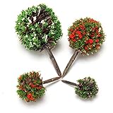 amzmonnsuta　DIYの風景カラフルな花の木鉢植え庭の装飾
