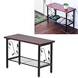 スツール ベンチ アンティーク 玄関 収納 木製 nico 玄関スツール 83-730