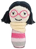 Finn + Emma | Mini Rattle |ベビー| Handニット& fair-trade | 100 % Organic &環境に優しい|ペルー製 マルチカラー G03-0904a