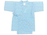きものShop衿子 リップルこども甚平 100cm 3-4才 No.132 パンダ柄 水色