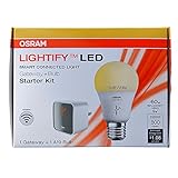OSRAM SYLVANIA Lightify Smart Starter Kit 9.5-Watt (60W Equivalent) 2,700K A19 Medium Base (E-26) Di