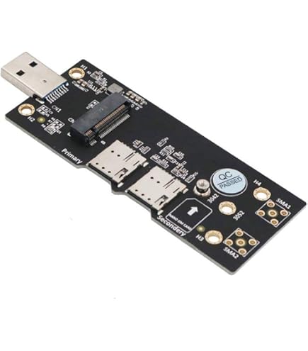 EXVIST 5G LTE Industrial M.2 (NGFF) to USB3.0 Adapter W/NANO SIM Card