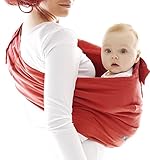 Wallaboo Baby Cotton Sling (Poppy Red)