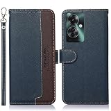 FOR OPPO Reno 11A ケース 手帳型 FOR オッポリノ 11A 手帳 ケース 耐衝撃 ストラップ付き [RFIDブロッキング] カード収納人気 おしゃれ カードポケット 財布型携帯 ケース ブラック Rureu