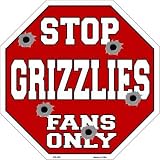 スマートブロンドGrizzliesファンのみメタルノベルティOctagon Stop Sign bs-256