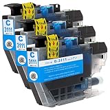LC3111C (シアン)【3本セット】 最新 互換 インクカートリッジ 《ICチップ搭載・残量表示対応》 3111 LC3111 3111C LC3111-C 純正と併用可能 brother ブラザー (対応機種: DCP-J982N-W / DCP-J982N-B / DCP-J582N / MFC-J903N / DCP-J978N-B / DCP-J978N-W / DCP-J973N / DCP-J972N / DCP-J577N / DCP-J572N / MFC-J898N / MFC-J893N / MFC-J998DN / MFC-J998DWN / MFC-J738DN / MFC-J738DWN )【STAR JET製】
