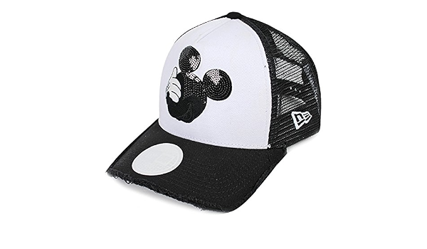Amazon ニューエラ ゴルフ ディズニー シークィンズ メッシュキャップ ミッキーマウス ホワイト ブラック Newera Golf Disney Sequined Trucker Mesh Cap Mickey Mouse White Black 白 帽子 ゴルフ キャップ ゴルフ帽子 ゴルフ用 日除け キャップ 通販