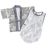 CROISSANCE BEBE ドラゴン柄 ハッピーロンパス　グレー　5130-5053 (80cm)