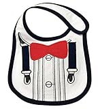 Plus Nao(プラスナオ) よだれかけ よだれ掛け スタイ ビブ ベビー用品 ベビー服 新生児 赤ちゃん BABY 可愛い フェイクプリント 蝶ネクタイ - C